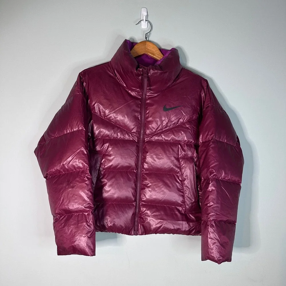 Nike‎ Sportswear Down-Fill Windrunner Puffer Jacket Burgundy Size S CU5094-638
